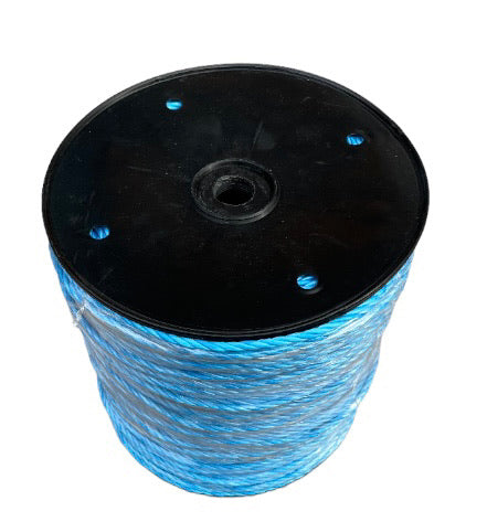 Duct Draw Rope - 6mm Blue Polypropylene - 500m Drum