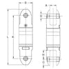 YOKE Digital Angular Contact Bearing Swivel Dimensions