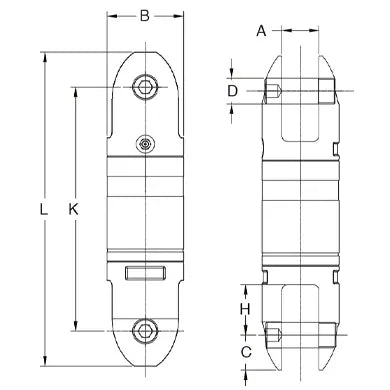 YOKE Digital Angular Contact Bearing Swivel Dimensions