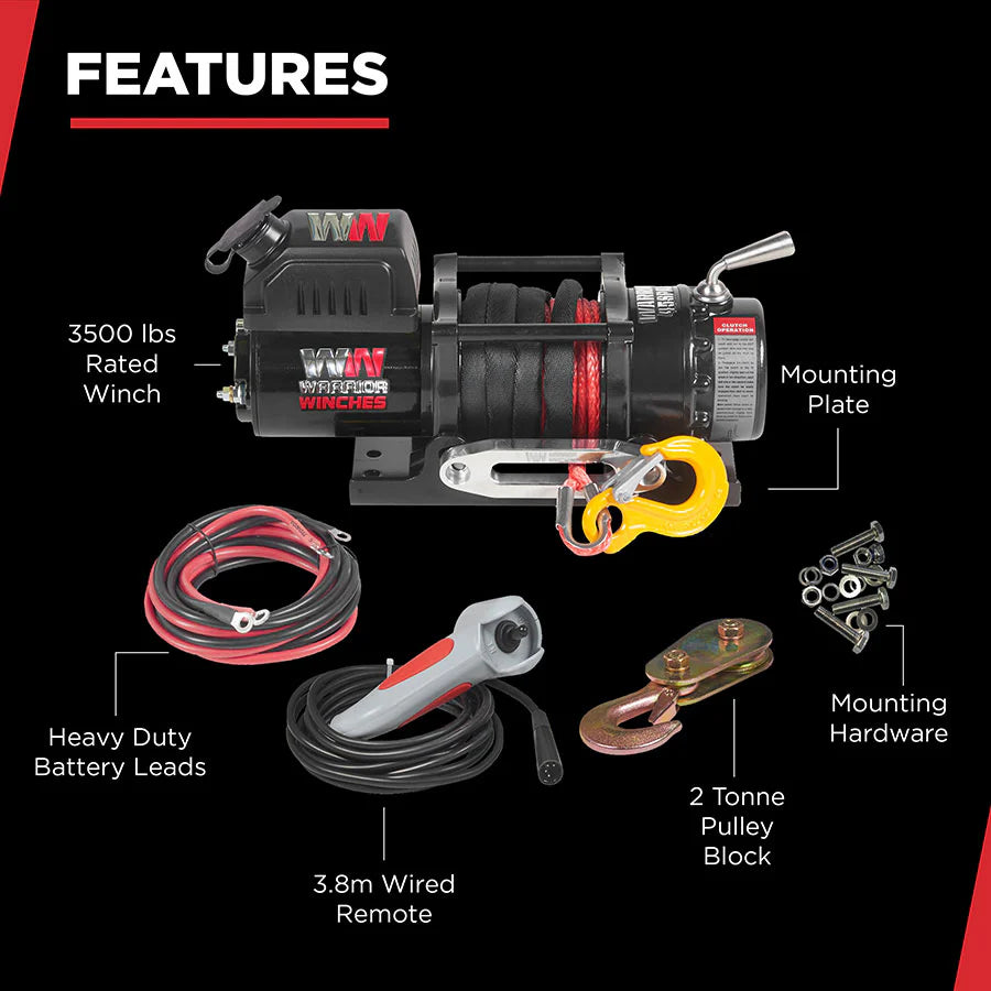 Ninja 4500 (2041kg) Electric Winch with Synthetic Rope