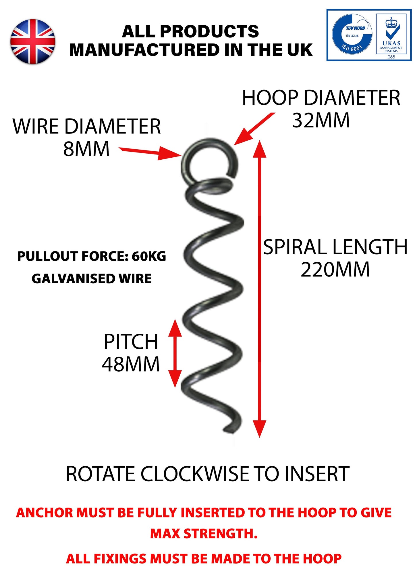 220mm Ground Anchor