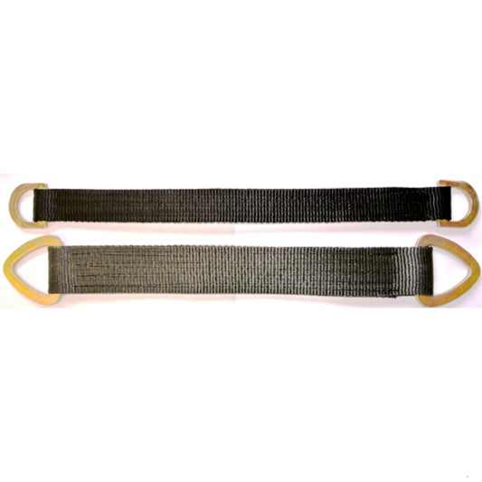 Black Truss Strap with D Links Each End SWL 500 kgs, 35mm Wide