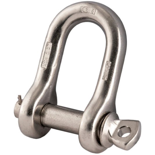 Cartec Grade 6 AISI 316L Dee Shackle with Screw Collar Pin