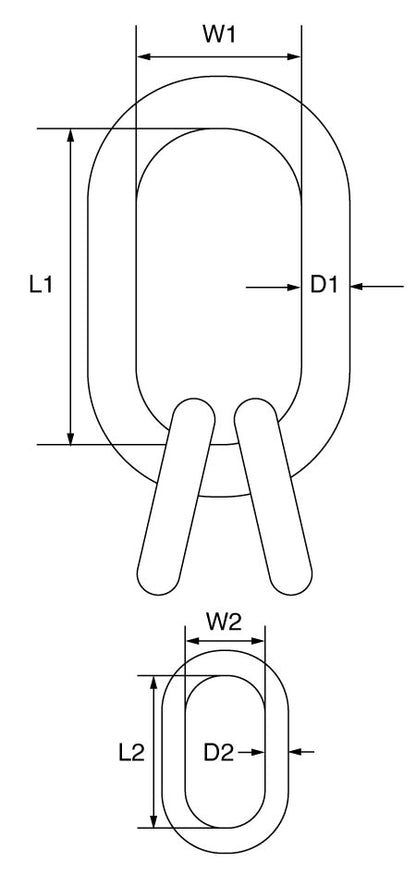 FRAM - Grade 8 Quad Master Link Assembly to BS-EN 1677-4