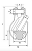 GT Cobra Grade 80 Clevis Grab Hook