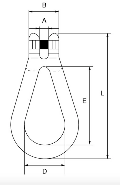 GT Cobra Grade 80 Clevis Reevable Egg Link