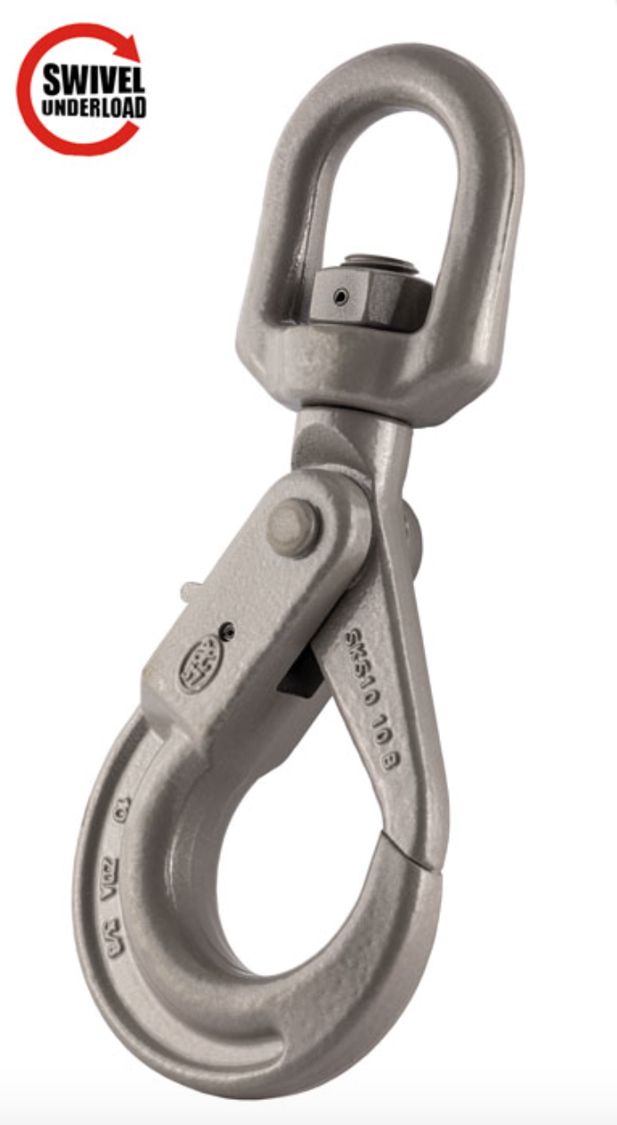 KITO - Grade 10 Swivel Self Locking Hook with Ball Bearing to BS-EN 1677-4