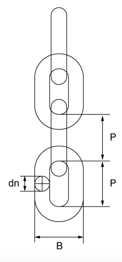 Short Link Chain Commercial Quality  (Sold By the Meter)