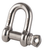 Stainless Steel  AISI 316 Load Rated Screw Collar Pin Dee Shackle