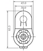 Kratos - Single Aluminium Pulley - 18kN - for 9-12mm DIA Rope Dimensions