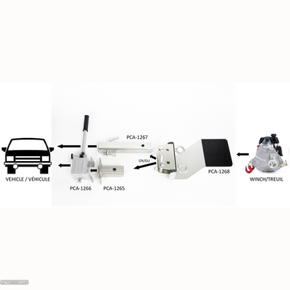 Winch Support Plate (Portable Winch) - Hitch Pulling Components